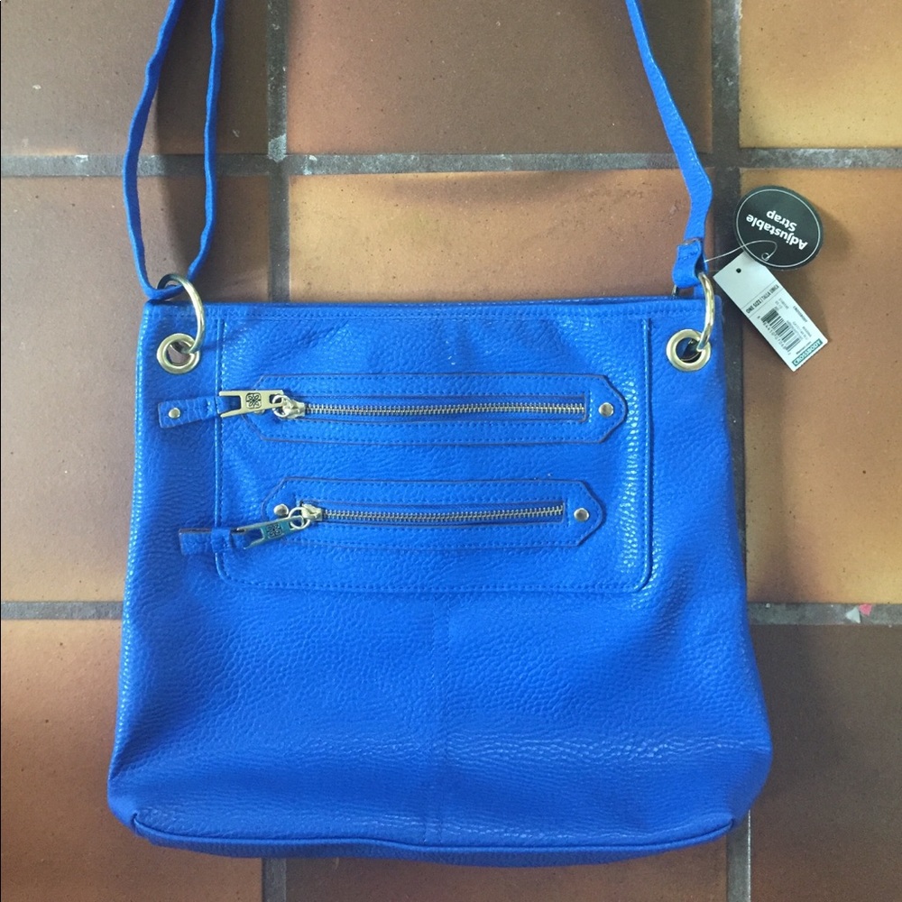 Cobalt blue crossbody bag